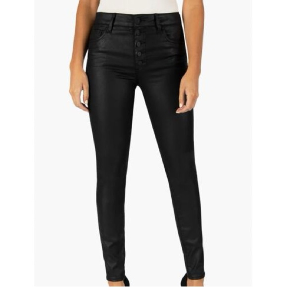 Kut from the Kloth Black Button-Detail Pants